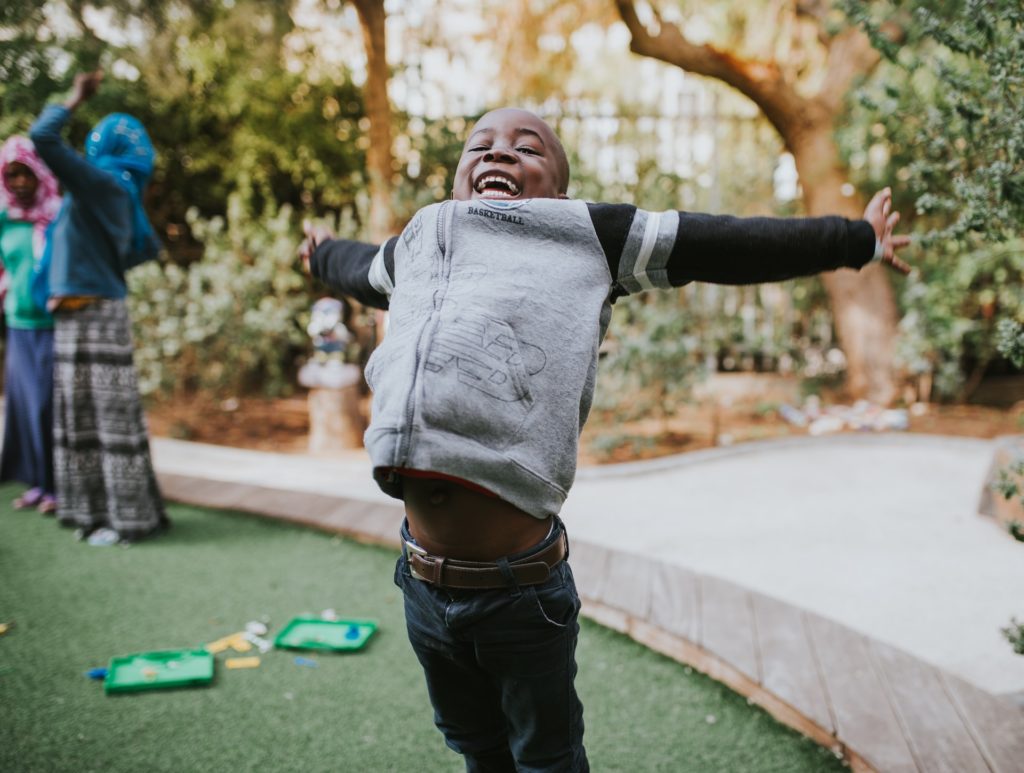 Child jumping